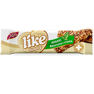 Батончик "Like" на фруктозі зі стевією