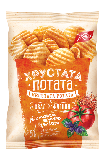 Овал рифлений зі смаком томата з базиліком